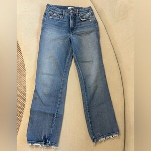 Good American Blue Straight Leg Jeans